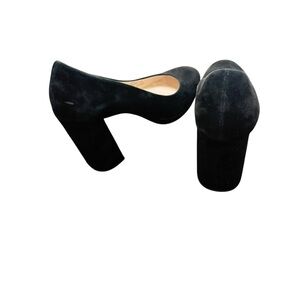 Cole Haan Black Suede Platform Heels Size 8
